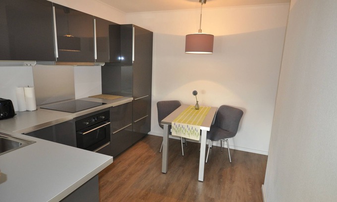 Luetow Apartment | Modern apartment for 2 people in Landhaus Sandra with a view of the Achterwasser