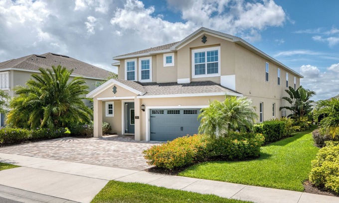 Galilee House | Modern Home with Pool Table near Disney with Waterpark & Resort Access at.