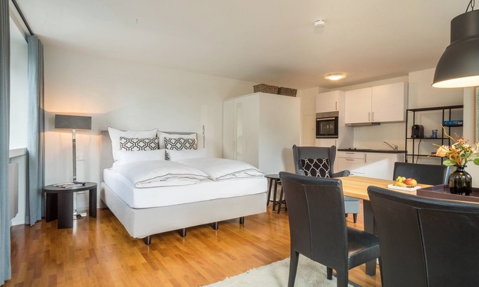 Wangen im Allgaeu Apartment | Modern One-Room Apartment No. 12 in the City Center with Wi-Fi
