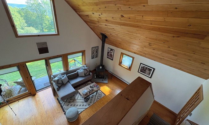 Andes House | Modern, secluded 3br A-Frame home on 7 acres in beautiful Andes, New York.