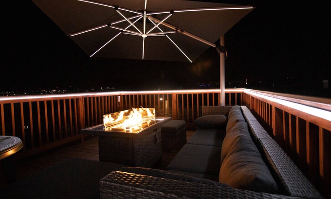Canton House | Modern Smart Home w/Gourmet Kitchen, Peloton & King Suite with Rooftop Deck