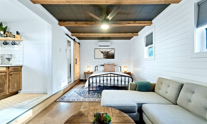 Tech Terrace House | Modern Tiny Home in Tech Terrace – Walk to Texas Tech and J&B Coffee & More!