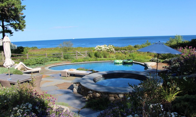 Cape Neddick House | Moongate - Coastal Oceanfront Home with Pool