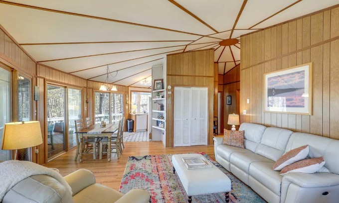 Wolf Laurel House | Mountaintop Mars Hill Cabin with Wraparound Deck!