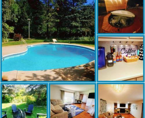 Racine House | Nautical Splash Pad Spacious 3bdrm Cedar Hot tub Wifi Hulu DisneyPlus Coffee Espresso Bar