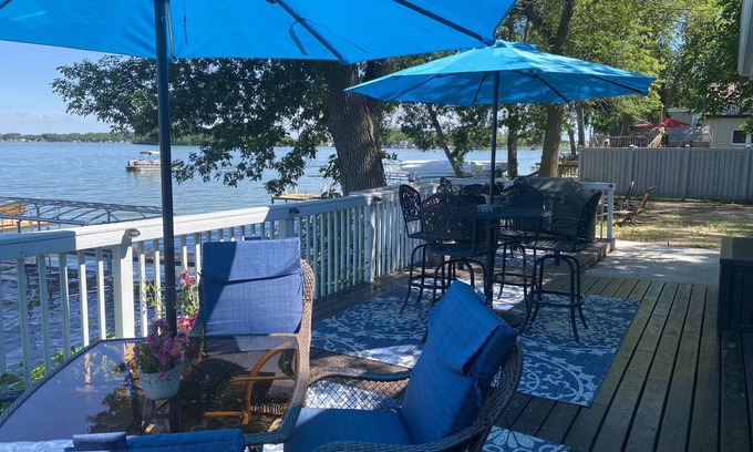 Clay County House | Near Okoboji, Lakeside Home on Lost Island Lake