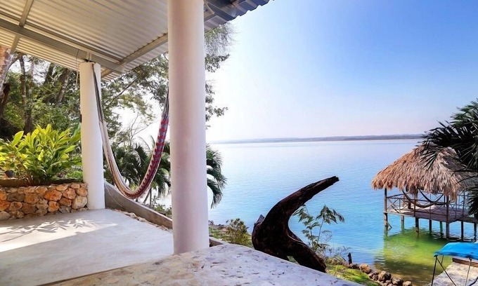San Jose Peten House | Near Tikal/flores, 4b House With Private Beach On Lake Petén Itzá, Sleeps 8