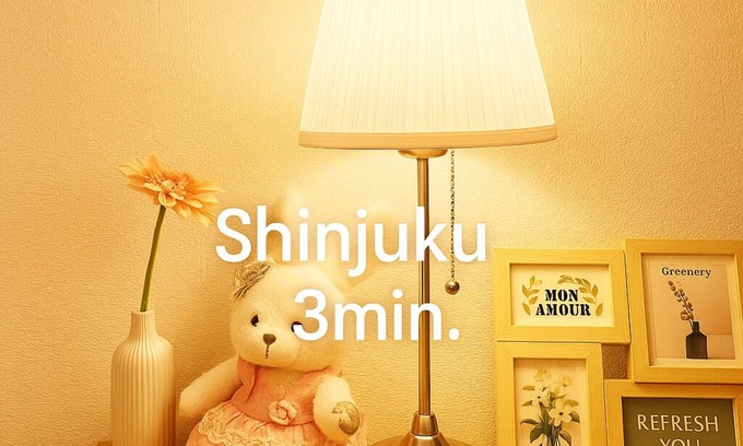 Kabukicho Apartment | New!편의점 10 초러블리아파트#신주쿠 2 분#역 5 분#39 ㎡#최대 3명#부엌침실#나리타공항 50 분