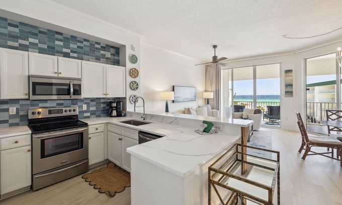 Seagrove Beach Condo | New Listing! Gulf and Pool Views! Community Amenities! Private Beach Access! Elevator!