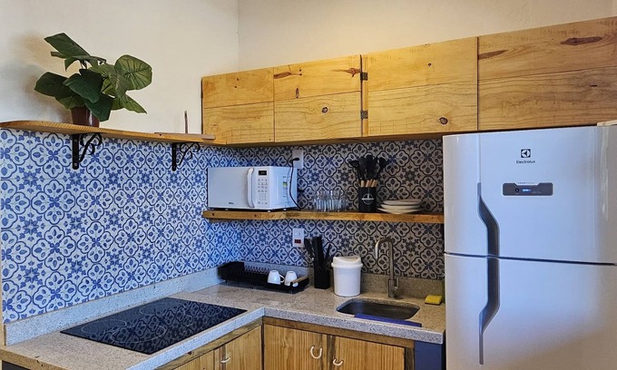 Alto Paraiso de Goias Apartment | New Santorini Loft in the center - with breakfast