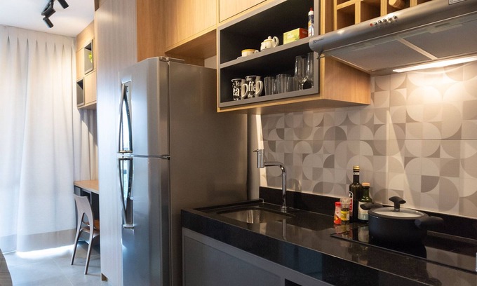 Brooklin Novo Apartment | NEW STUDIO BROOKLIN Wi-Fi 250, NEXT SUBWAY, SHOPPING, BERRINI, CHUCRI ZAIDAN