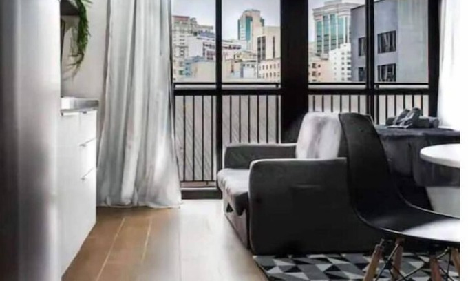 Higienopolis Apartment | New Studio Next Paulista Av, Fast Wifi and Balcony