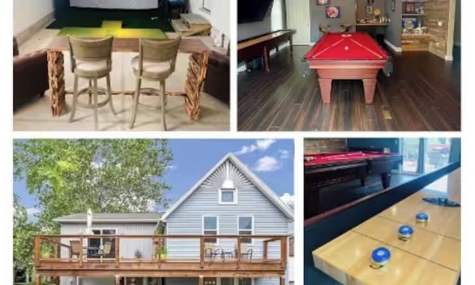 Tremont House | NEW~ "The Wolf of Tremont"-Golf Simulator,85 in tv, Pool Table+Shuffleboard!