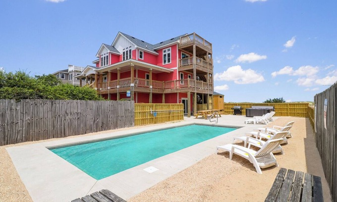 Corolla House | Newly built oceanside home situated among the dunes and wild horses in Carova!