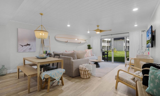 New Smyrna Beach Condo | Newly renovated NSB first floor condo, direct oceanfront, non-driving beach