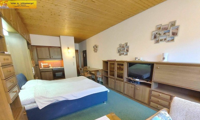 Tauplitz Apartment | Nice apartment for 3 guests with pool, WIFI, TV, balcony, pets allowed and parking