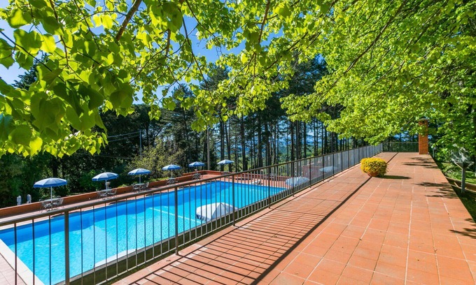 San Vivaldo Villa | Nice apartment in villa for 5 guests with pool, WIFI, TV, terrace, pets allowed and panoramic view