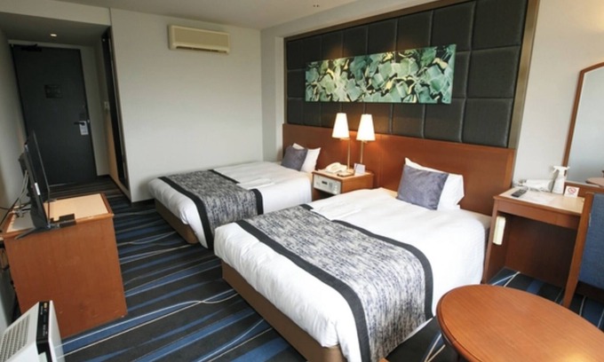 Kita Ward Hotel | Nonsmoking Twin Room with Park View Free flat /Okayama Okayama