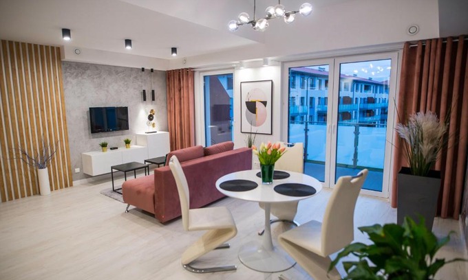 Biskupiec Apartment | Nowoczesny apartament z garażem