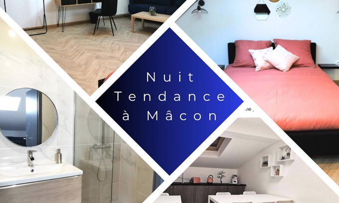 Saint-Laurent-sur-Saone Apartment | Nuit Tendance à Mâcon 3 - 2 Adultes et 2 Enfants