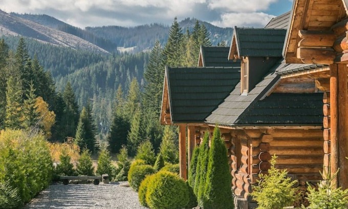 Koscielisko Ski Chalet | Nydala Rustic - Premium chalet with a fireplace, private sauna and Mountain View