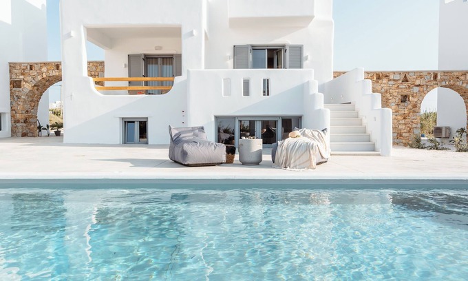 Agia Anna Villa | Nymphée - Harmonia 4 Bedroom Villa with Private Pool, Naxos