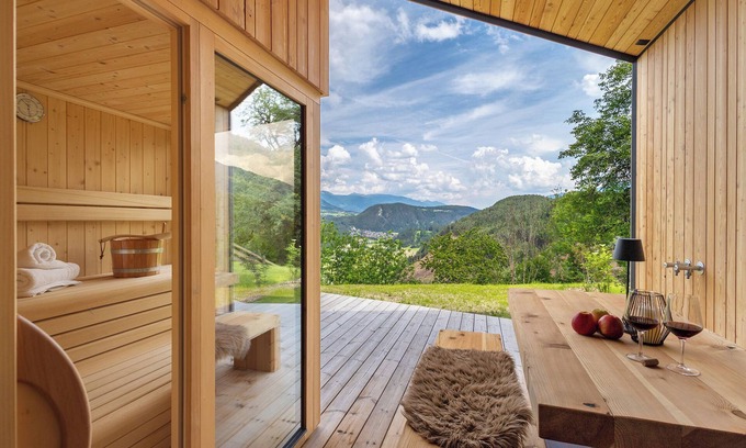 Parrocchia di San Sigismondo Apartment | "Oberplunerhof Luxury Chalet Skyline" with Mountain View, Private Terraces & Shared Garden