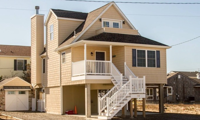 Normandy Beach House | Ocean Block Home Steps to Private Beach-Deauville Beach