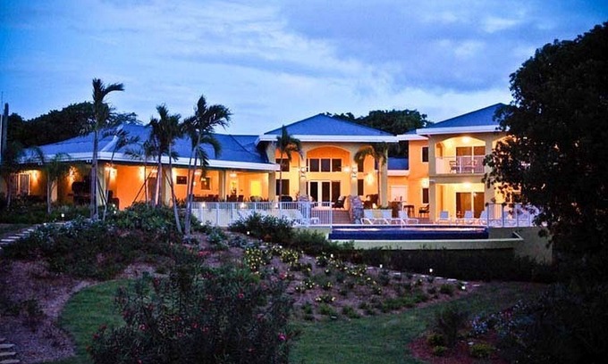 Cabes Point Villa | Ocean Front Villa Lush Property with Private Beach and Lagoon