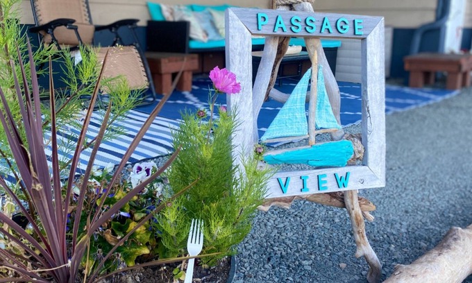 Campbell River Bed & Breakfast | Ocean view guest suite, completely self contained, beautiful outdoor patio