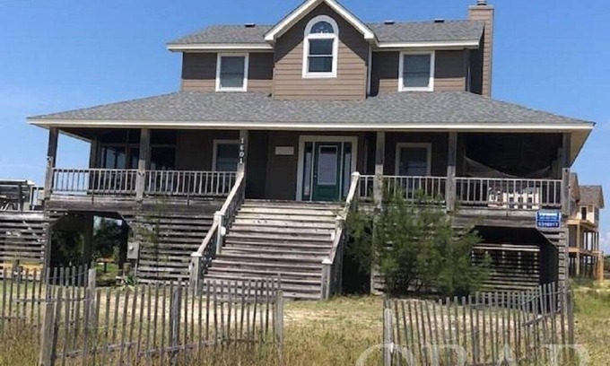 Corolla House | Ocean Views in Corolla! See the Horses! Covered Deck! 100 Yards to the Water!