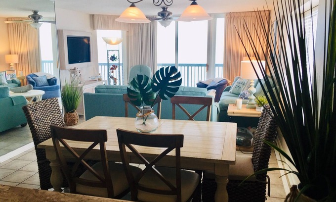 Ocean Drive Condo | Oceanfront, 17th floor, end unit so incredible views of the ocean & Main St.