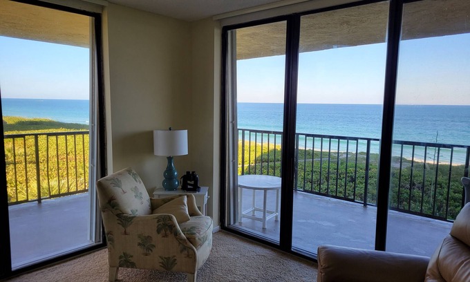 Fort Pierce Shores Condo | Oceanfront 4th Floor NE Corner Unit - Spectacular Wrap Around Beach Views
