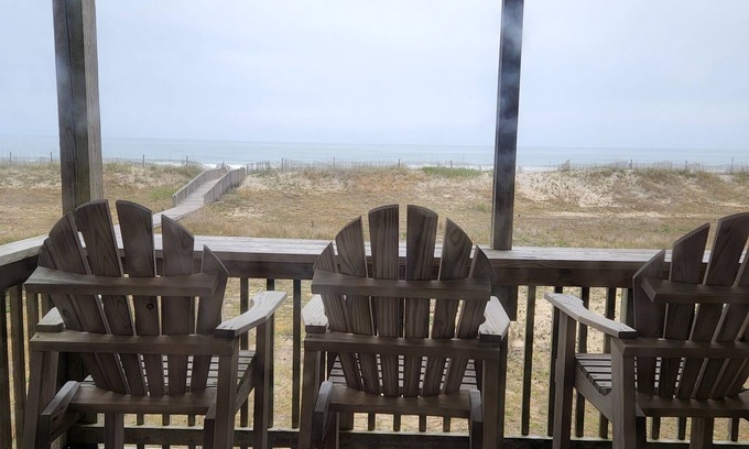 Rodanthe Condo | Oceanfront OBX Condo - mid-August Full Week Rental (sleeps 6)