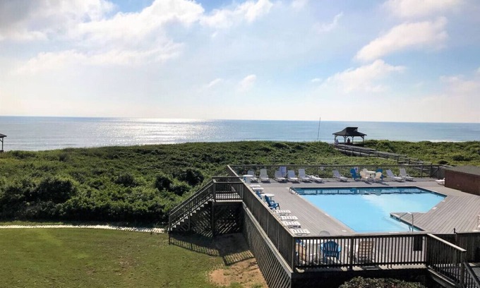 Duck Condo | Oceanfront SunSational Setting in heart of Duck