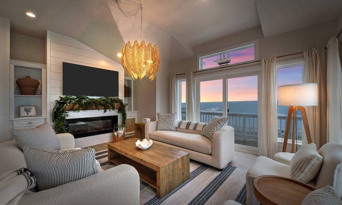 Corolla House | Oceanfront- walk to beach w/pool, hot tub and wrap around deck