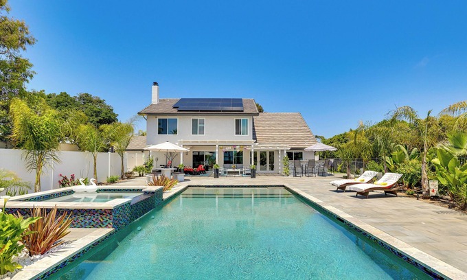 Henie Hills Villa | Oceanside Retreat w/Heated Pool ~ 6 Mi to Beach!