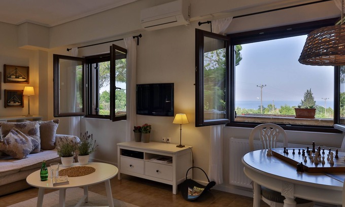 Litochoro Villa | olives and vines all season villa