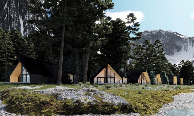 Columbia Valley Cabin | On the River | Modern A-frame w/Private Sauna, Golden BC (CABN A)