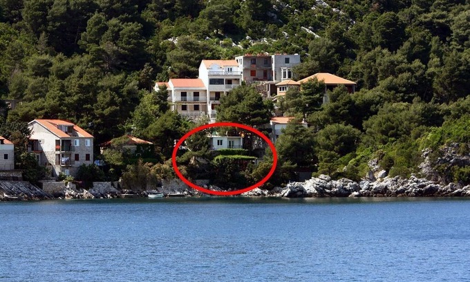 Sobra Apartment | One bedroom apartment with balcony and sea view Sobra, Mljet (A-4936-a)