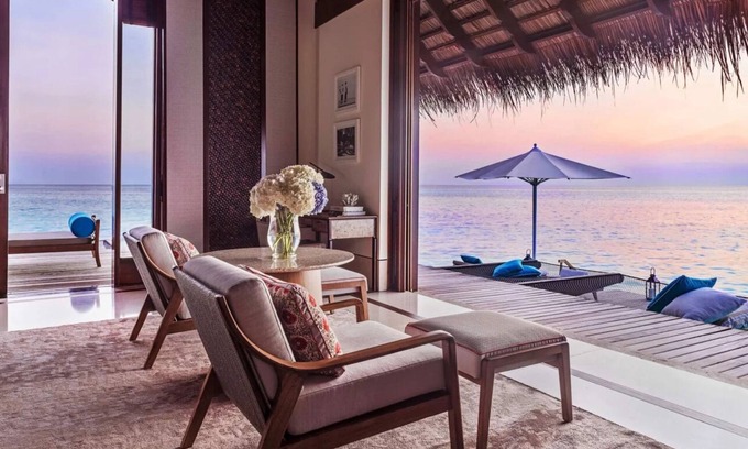 Reethi Rah House | One&Only Reethi Rah, Water Villa Two Queen Beds!
