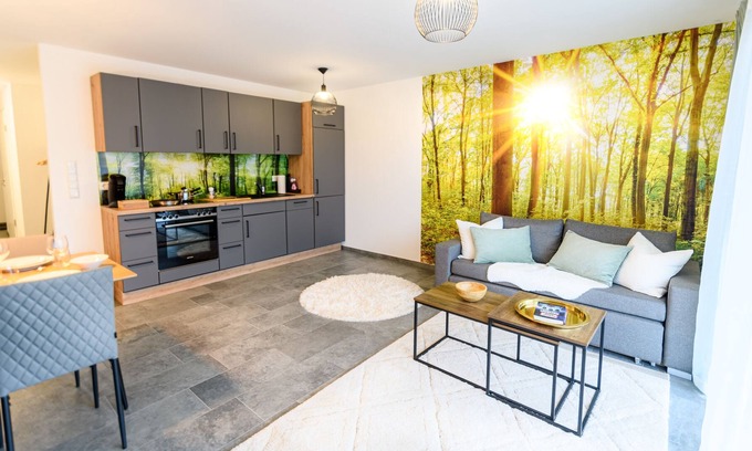 Bad Aibling Condo | OrangeHome: Forest clearing - central between the thermal baths and the city center