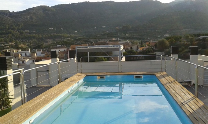 Adsubia Apartment | Orientation SOUTH WEST, 180 ° view on the mountain,