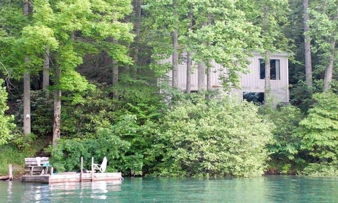Topton House | Original House, Private Dock On Lake, Near Public Boat Landing.