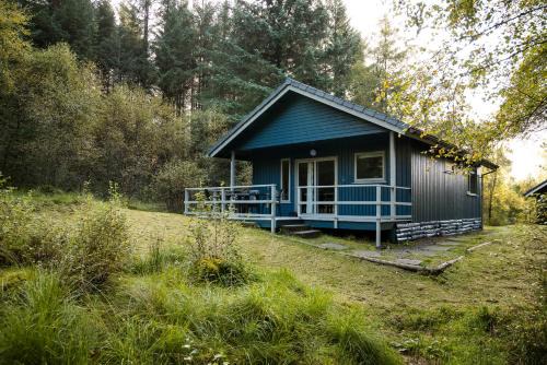 Crianlarich Ski Chalet | Otter with mountain view and enclosed decking