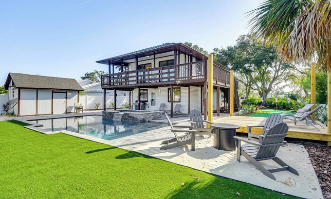 Butler Beach House | Outdoor Oasis w/Boat Slip & Spa in St Augustine!