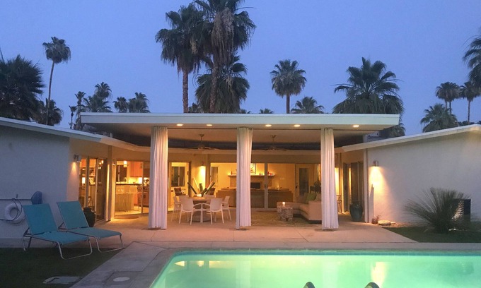 Tahquitz River Estates House | Oversized Patio, Pool and View! Experience great Indoor/Outdoor living PS style!