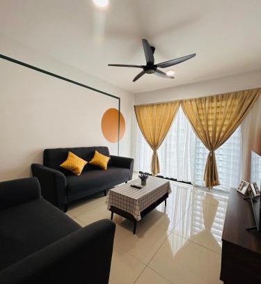 Kampung Kuala Pari Apartment | P2 PineIpoh Waterpark homestay - pool view