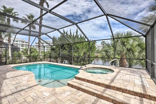 Palm Coast House | Palm Coast Oasis with Pool Steps to Cinnamon Beach!