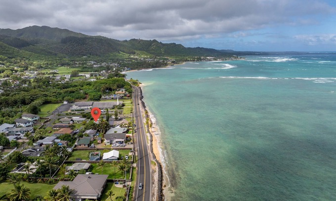 Hauula House | Palm Cottage-Beach across the street, Ocean Views